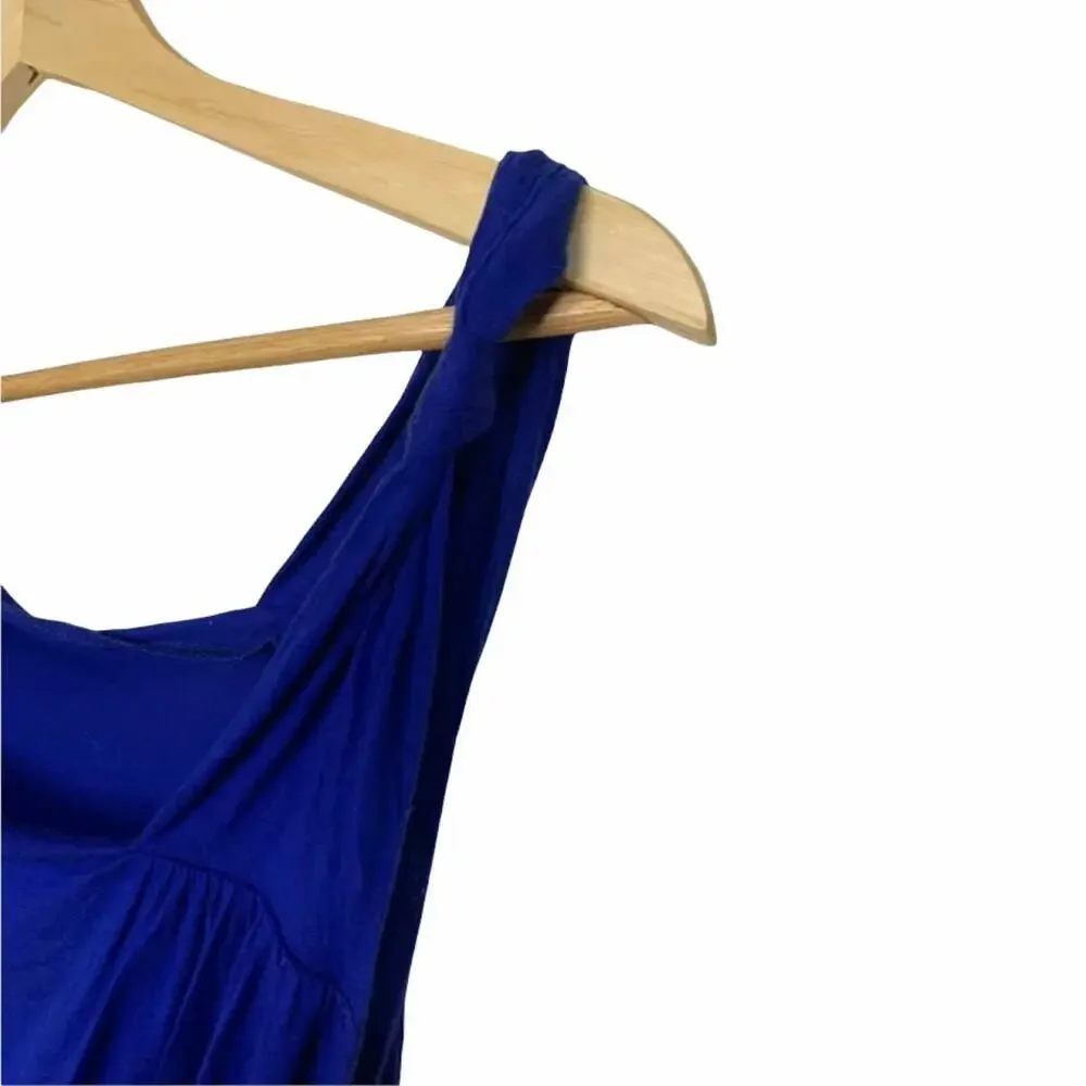 Free People Blue Tunic‎ asymmetrical top Size Small